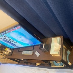 32型液晶TV（SHARP）&TV台&外付け録画用HDD の画像