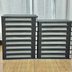 収納ケース 引き出し グレーの画像