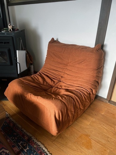 トーゴタイプ ソファ コーデュロイ調 ブラウン 新品