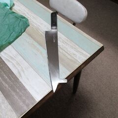 正広　口金物　日本鋼　滑止付牛刀　300ｍｍ　使用少ない　の画像