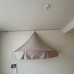 IKEAベッド　　天蓋付きの画像