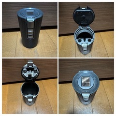 星光産業 EXEA 車内用品 灰皿 ソーラーライトアッシュ ED-217 ブラックの画像