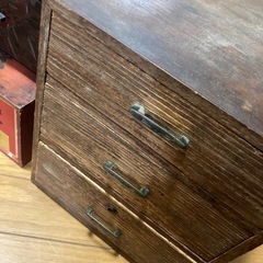 古い　小引き出し　薬箱　3点の画像