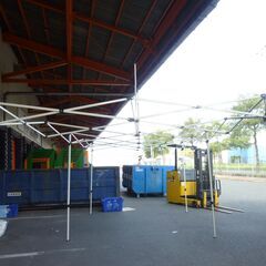 M　未使用/新品　アウトレット特価　ワンタッチタープテント 3m×6m ワンタッチテント テント キャンプ アウトドア 運動会 体育祭 耐水 UVカット 日よけの画像