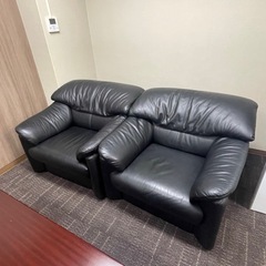 事務所用ソファ＆テーブルのセットの画像