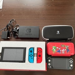 switch本体➕switchライト本体➕マリオカートソフトの画像