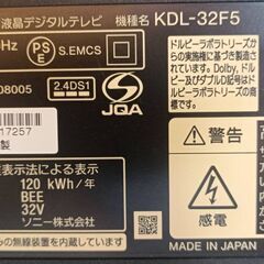 ソニーのテレビリモコン（中古品）の画像