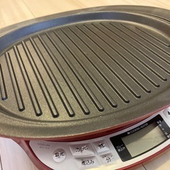 【相談中】
IHグリルなべ KIH-1410/R　コイズミ 鍋＆焼肉プレートの画像
