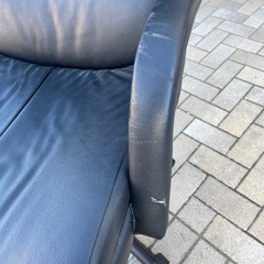 【カナダ直輸入！🇨🇦】ハイバックチェア 高級 表皮本革 の画像