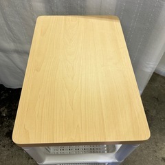 キャスター付　ウッドテーブルワゴン 3段の画像