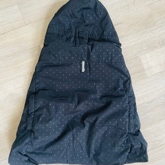 抱っこひも＆ベビーカー防寒カバー(ブラック)の画像