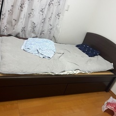 セミダブル　畳ベット　引き出し付きの画像