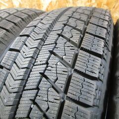 A4528　175/65R15　4本SET　スタッドレス　BS　VRX　19年製　溝あり　2本イボ付き　コンパクトカーにの画像