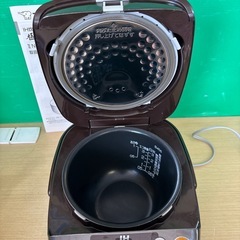 東○429 通電OK 炊飯器 2018年製 ZOJIRUSHI NP-GG05 IH炊飯ジャー ブラウン 3合炊き の画像