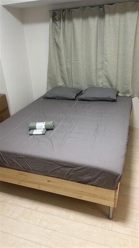 IKEA すのこベッド＆マットレス_クイーンサイズ