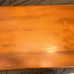 不二貿易 折りたたみ ローテーブル ダークオレンジ 幅90cm 40140の画像