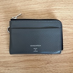 ソフトシュリンクレザー 小銭入れ　HERGOPOCH エルゴポック　グレーの画像