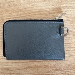 ソフトシュリンクレザー 小銭入れ　HERGOPOCH エルゴポック　グレーの画像