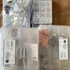 【受け渡し先決定済】ハンドメイド素材　ビーズ　工具　天然石類　受け渡し決定品の画像
