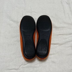 【新品】ニコアンド　バレエシューズ　オレンジ　Sサイズの画像