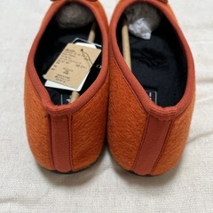 【新品】ニコアンド　バレエシューズ　オレンジ　Sサイズの画像