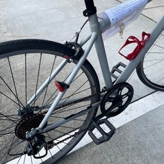 【大人用】整備済中古クロスバイク風シティ車 玉越工業700cフェルカド グレー色 <自転車のオオムラ 静岡店>の画像