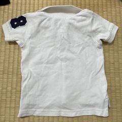 【80】POLO ラルフローレン ポロシャツ ホワイトの画像