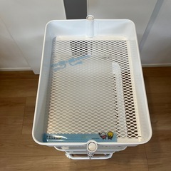 ニトリ 3段ワゴン ホワイト(高さ調整可)の画像