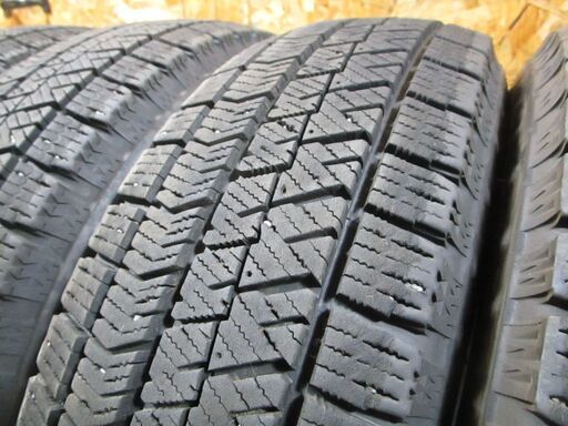 A4634　155/65R14　4本SET　スタッドレス　BS　VRX2　21年製　溝あり　軽自動車に