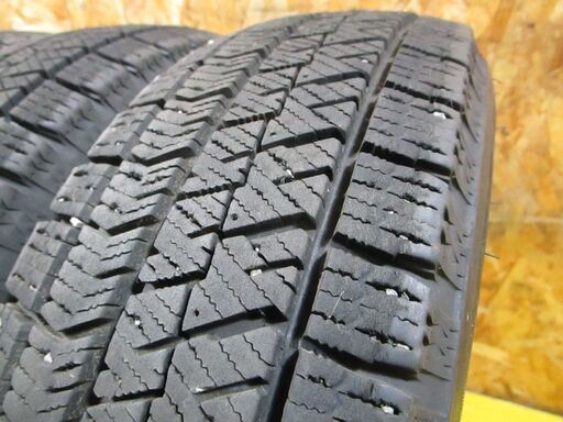 A4634　155/65R14　4本SET　スタッドレス　BS　VRX2　21年製　溝あり　軽自動車に
