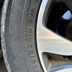【10/19午後お引き取り希望】ダンロップ　ノーマルタイヤ4本　165/65R15   ※ホイールは付属しませんの画像