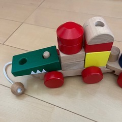 積み木　電車の画像