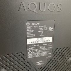 SHARP AQUOS 32型テレビの画像