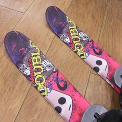スキー ショートスキー スノボブーツ用バインディング ノルディカ DOUBLE 約100cm 中古 札幌市厚別区 厚別店の画像