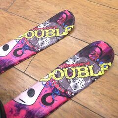スキー ショートスキー スノボブーツ用バインディング ノルディカ DOUBLE 約100cm 中古 札幌市厚別区 厚別店の画像