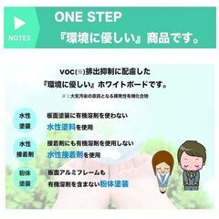 ホワイトボード、両面使用、両面マグネット対応、360度回転キャスターストッパー付き、ペントレー付き　中古の画像