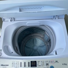 Hisense 洗濯機【2021年製】HW-E4503 ✨の画像