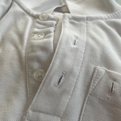 通学用　110 白　長袖ポロシャツ　2枚の画像