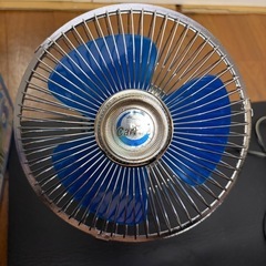 ★昭和レトロ★首振りカーファン6　12V★扇風機★クリップ式★の画像