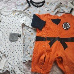 ベビー服　70cm　カバーオール　ロンパース　5枚まとめ売りの画像