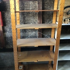 木製ラック 収納棚 6段 90cm×43cm×高さ180cmの画像