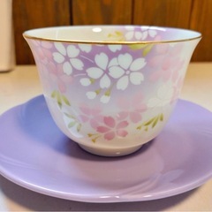 ✨美品✨ 宇野千代  桜柄  湯呑み&茶托 5客セットの画像