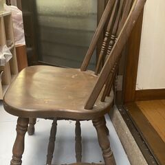 自家ペイント椅子 アメリカ購入 カントリーハウス 古民家 ヴィンテージ風 中古 2000円の画像