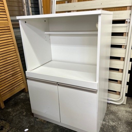 【済】ニトリ レンジ台 フォルムN RE9060 WH