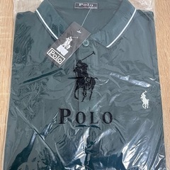 新品　POLO メンズポロシャツ　2枚セット　XL ブラック　グリーン　ブルー　の画像