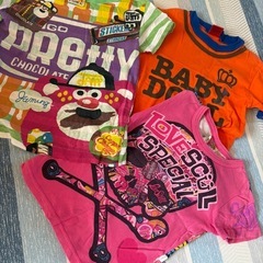 JAMBABYDOLLカラフルTシャツセット 110~120cmの画像