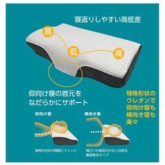 【店頭引き取り限定】新品未開封品　昭和西川 横向き寝に適した枕/快眠/安眠/秋の画像