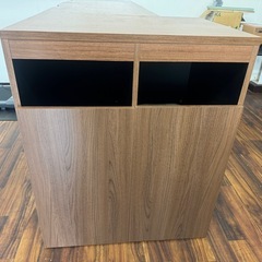 木目キャビネット2台＆ゴミ箱収納セットの画像