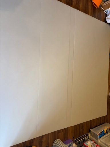 【受付終了】シームレスプレイマット 200×180×4cm　収納しやすい 厚手 折りたたみ ノンホルム 抗菌 防水 防音 床暖房対応 プレイマット ベビーマット