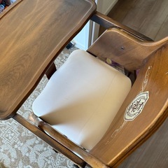 天然木ベビーチェア日本製の画像